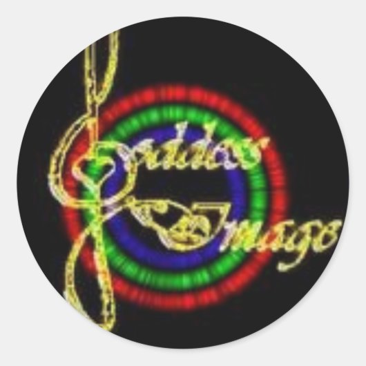 Godin Afbeelding ronde Stickers (Voorkant)