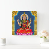 Godin Bhairavi wandklok Vierkante Klok (Huis)