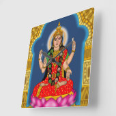 Godin Bhairavi wandklok Vierkante Klok (Hoek)