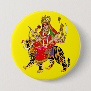 Godin Chandraghanta Knop Ronde Button 7,6 Cm