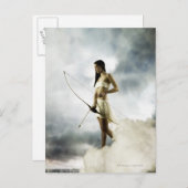 Godin Diana met pijl en boog Briefkaart (Voorkant / Achterkant)