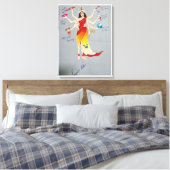 Godin Durga als Moeder Natuur Canvas Afdruk (Insitu (Slaapkamer))