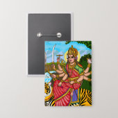 Godin Durga Knop Button (Voorkant / Achterkant)
