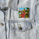 Godin Durga Knop Vierkante Button 5,1 Cm (In situ)