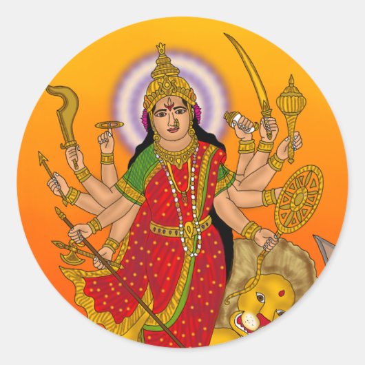 Godin Durga Sticker (Voorkant)