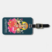 Godin Gayatri Devi op Lotus Hindu Godheid Bagagelabel (Voorkant horizontaal)