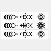 Godin, God en Tempel etiketten Labels (Vel)