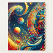 Godin Hoofd vloeiend turquoise Haar April - Planner (Achterkant)