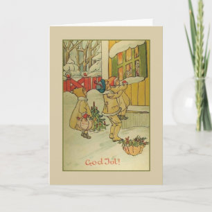  Godin Jul kerst Wenskaart Feestdagen Kaart