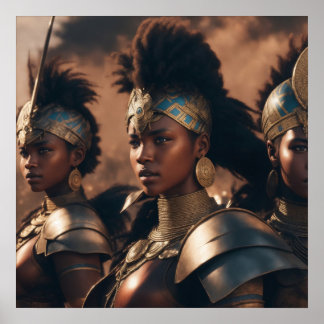 GODIN KRIJGER POSTER