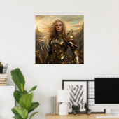 Godin krijger poster (Thuiskantoor)