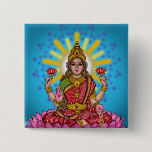 Godin Lakshmi Knop Vierkante Button 5,1 Cm