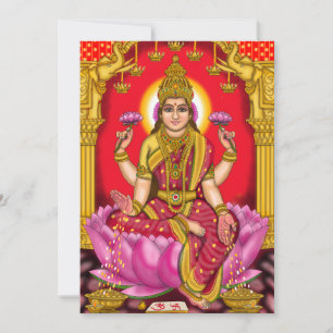 Godin Lakshmi Wenskaart Kaart