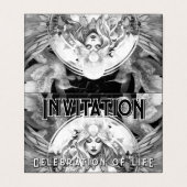 Godin Life Celebration Verjaardag Uitnodigen Kaart (Buitenkant ongevouwen)