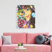 Godin Meisje (Faerie Magic of Skye) Canvas Afdruk (Insitu (Woonkamer))