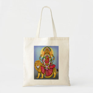 Godin Narasimhi Kunst voor Bescherming op maat gem Tote Bag