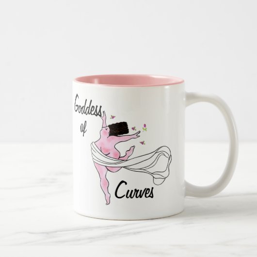 "Godin of Curves" Mok van tweetone koffie (Rechts)