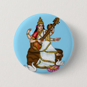 Godin Saraswati Knop Ronde Button 5,7 Cm