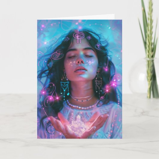 *~* Godin SC4 Crystal Blank Bedankkaart (Voorkant)