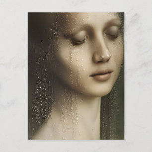 Godin uit het water briefkaart