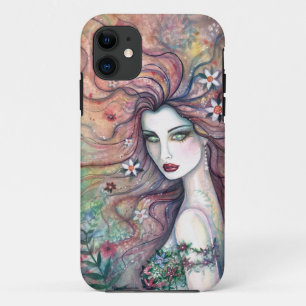 Godin van Bloemen Fee Fantasy Kunst iPhone Hoesje