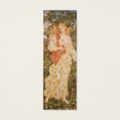 Godin van bloesems en bloemen, Flora door Morgan Mini Visitekaartjes (Voorkant)