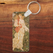 Godin van bloesems en bloemen, Flora door Morgan Sleutelhanger (Achterkant)