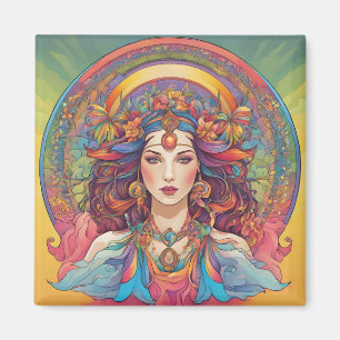 Godin van de regenbogen magneet