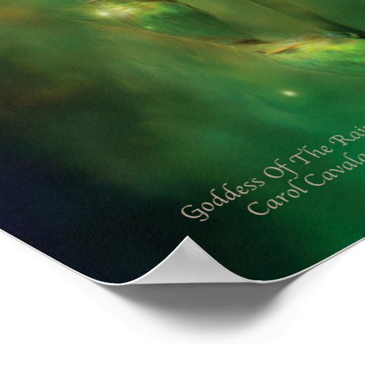 Godin van de regenboogkunst Poster/afdruk Poster (Hoek)