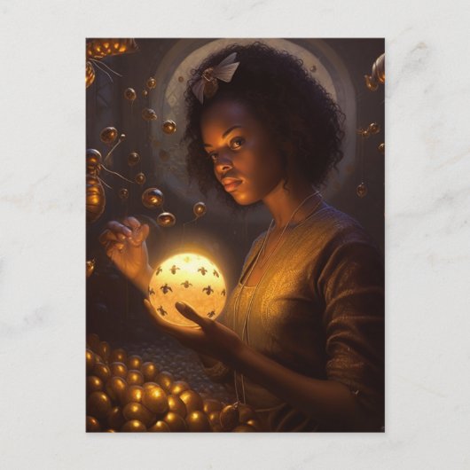 Godin van de Scifi Insecten Briefkaart (Voorkant)