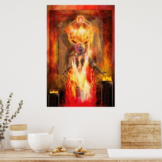 Godin van Fire PELE Poster (Keuken)