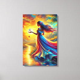 Godin van het Licht - Fantasy Ched Canvas Print