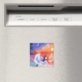 Godin van Intuïtie in Hawaii Beach Magnet Magneet (Insitu (Vaatwasser))