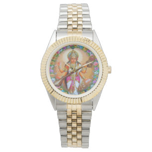 Godin van Kennis Saraswati Hindu Goddelijkheid Horloge