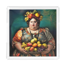 "Godin van Overindulgence" Kleurrijk Portret