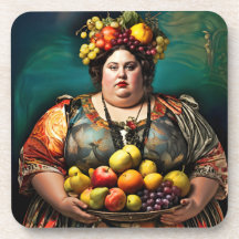 "Godin van Overindulgence" Kleurrijk Portret