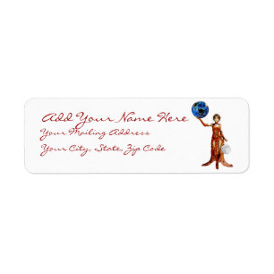 Godin van universeel Adress Label