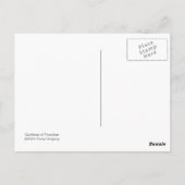 Godin van vrijheid briefkaart (Achterkant)