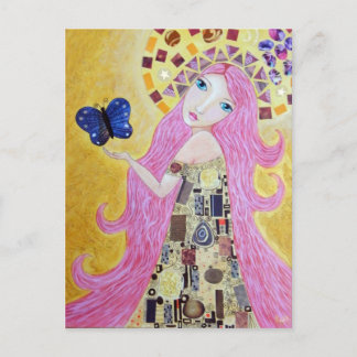 Godin van vrijheid briefkaart