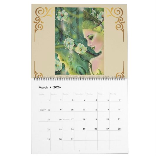 Godinnenkunstwerk van Renee L. Lavoie Kalender (Mar 2026)