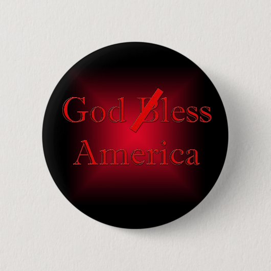 Godless America Lapel Pin Ronde Button 5,7 Cm (Voorkant)