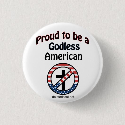 Godless American Button (Voorkant)