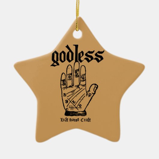 Godless Atheist Keramisch Ornament (Voorkant)