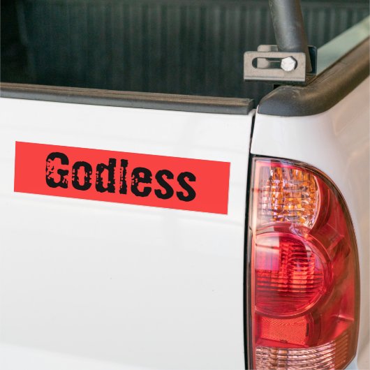 Godless bumpersticker (Op Truck)
