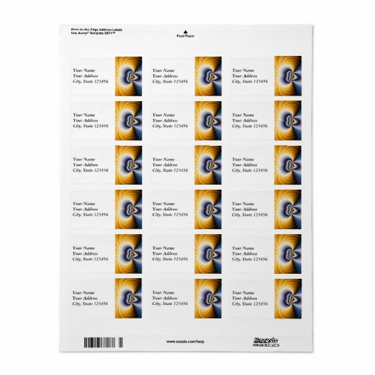 Godless - Fractal Etiket (Full Sheet)