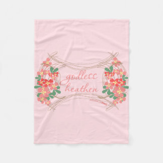 Godless Heathen Fleece Floral Blanket Deken