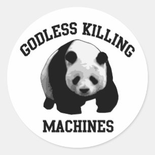 Godless Killing Machines Ronde Sticker