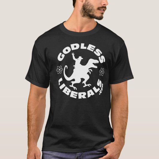 Godless Liberal Official Logo Dark Shirt (Voorkant)