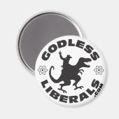 Godless Liberals Officiële Logo Magnet Magneet (Voorkant / Achterkant)
