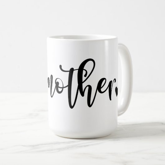 Godmère avec coeur Mug (Devant droit)